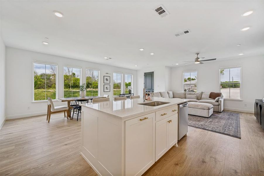 Furnished interior view inside a new home in Painted Tree - Woodland District, McKinney (Image 8).