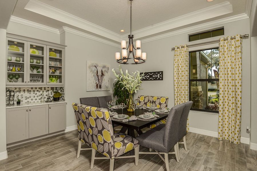 2D floor plan layout for the Carrington I by Mobley Homes in Sunset Estates, Lutz, FL (Image 11).