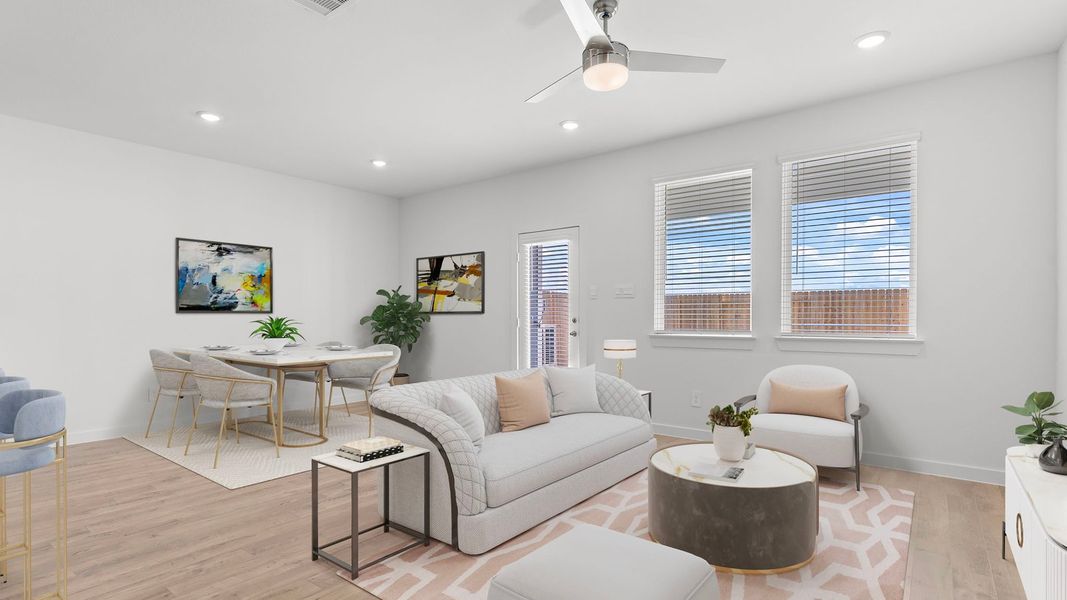 Furnished interior view inside a new home in Villarosa at Tamarron, Katy (Image 10).