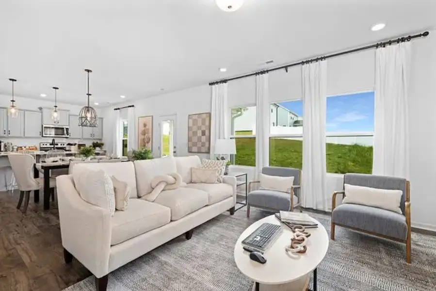 Representative furnished interior of a home built from the Whitney by True Homes in The Retreat at Reedy Fork Ranch, Greensboro (Image 10).