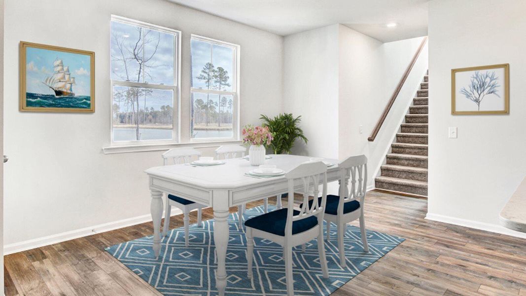 Furnished interior view inside a new home in Heron's Walk at Summers Corner, Summerville (Image 7).