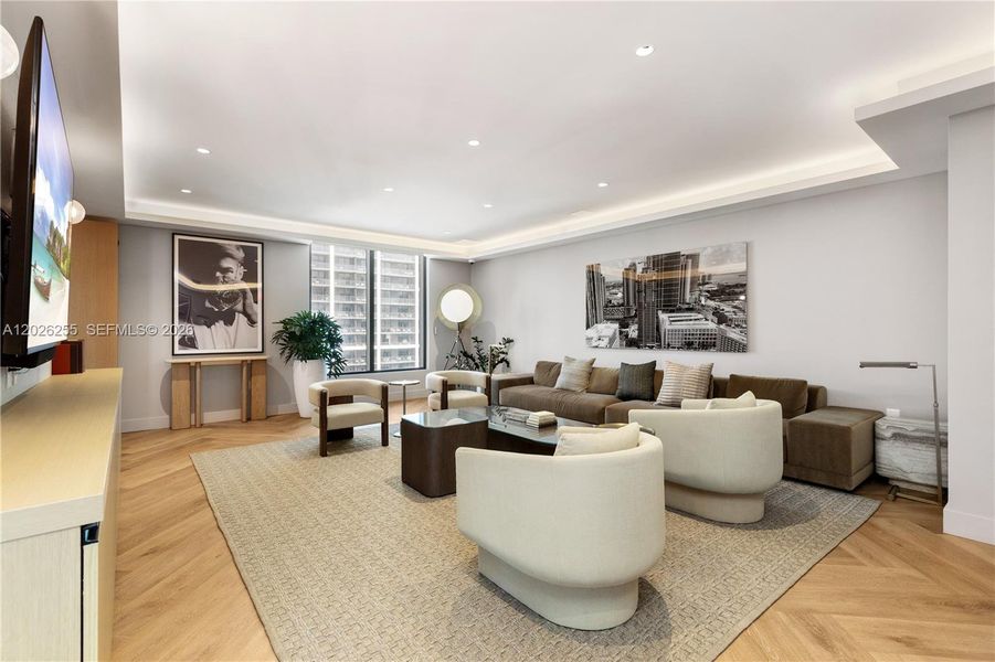 Furnished interior view inside a new home in , Miami (Image 40). Furnished interior view inside a new home in , Miami (Image 40).