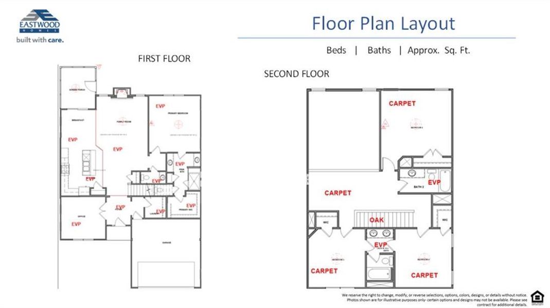 2D floor plan layout of this home in Twin Lakes, Hoschton, GA (Image 4).
