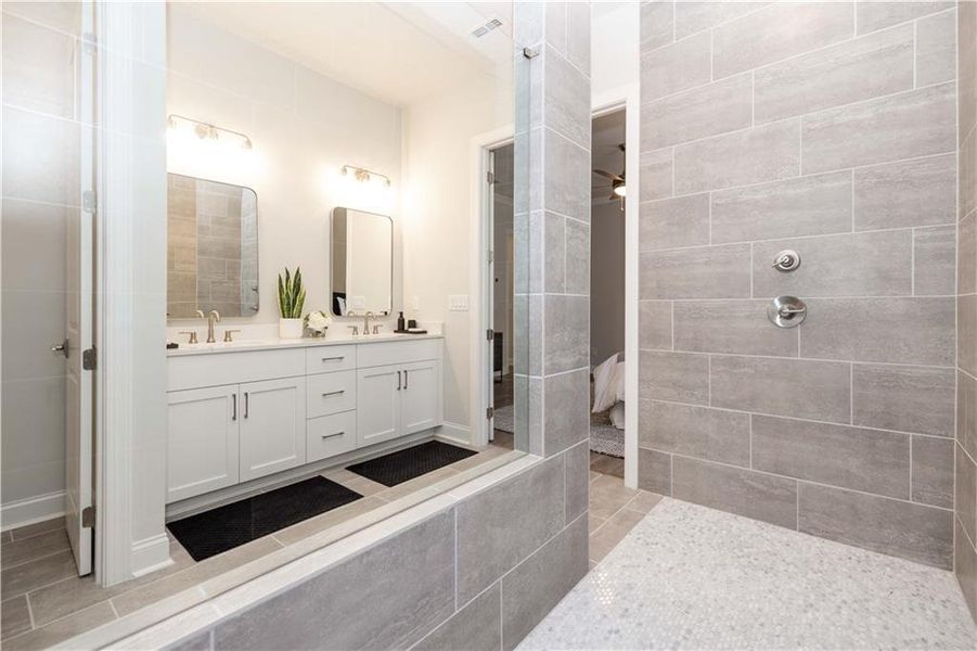 Furnished interior view inside a new home in Promenade at Sawnee Village, Cumming (Image 40).