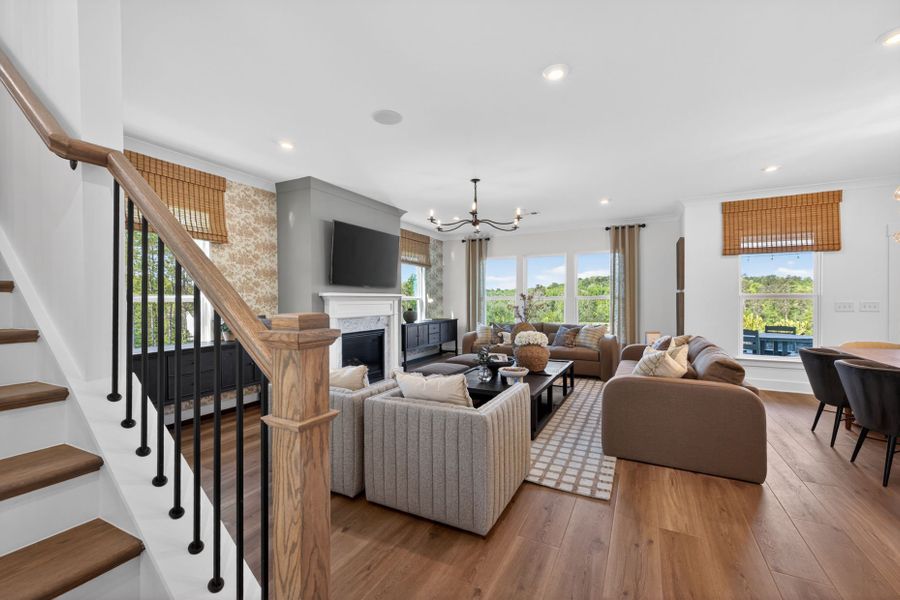 Representative furnished interior of a home built from the Riverton by Pulte Homes in Riversprings, Dacula (Image 50).