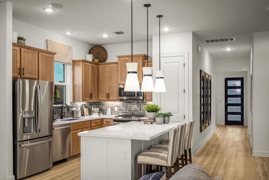 Furnished interior view inside a new home in Heritage, Dripping Springs (Image 4). Furnished interior view inside a new home in Heritage, Dripping Springs (Image 4).