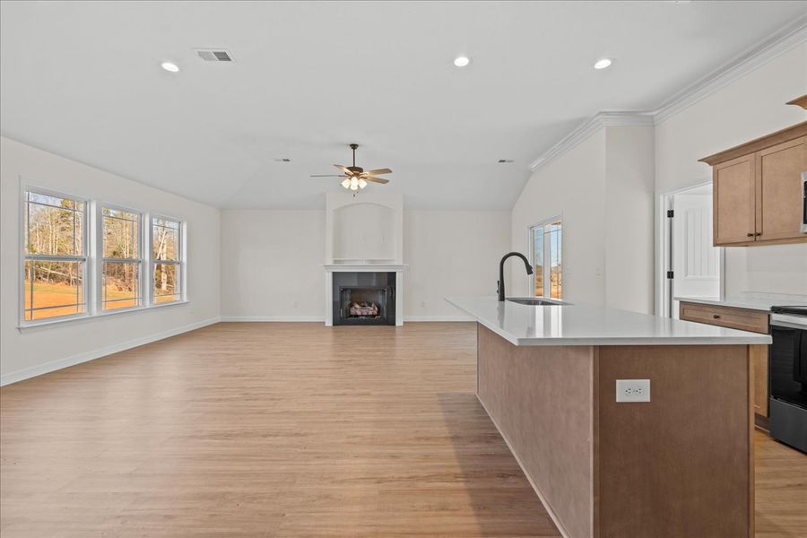 Representative unfurnished interior of a home built from the Cheshire by Enchanted Homes in Mills Gin, Campobello (Image 25).