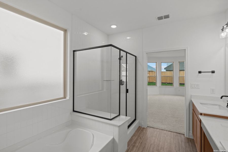 Furnished interior view inside a new home in Bison Ridge, San Antonio (Image 10).