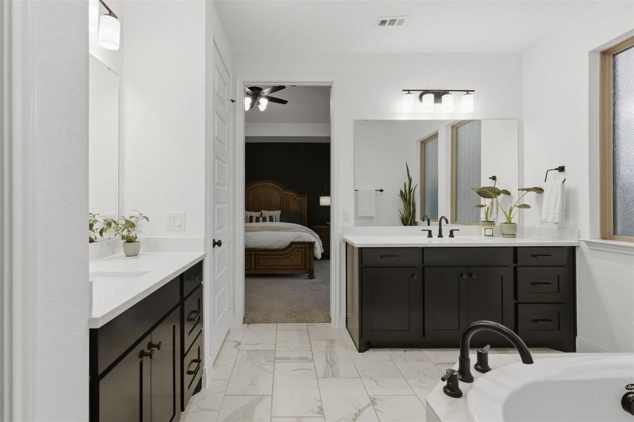 Furnished interior view inside a new home in Wolf Ranch, Georgetown (Image 16).
