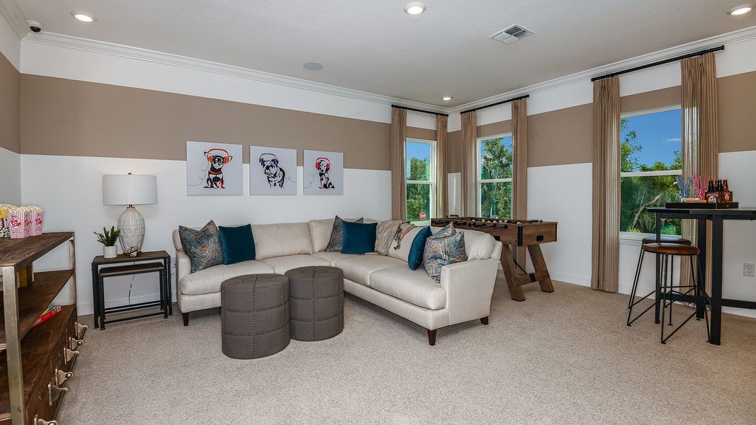 Furnished interior view inside a new home in Ardisia Park, New Smyrna Beach (Image 27).