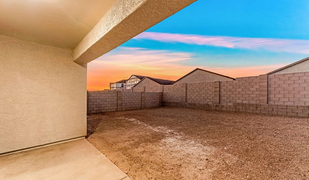 Exterior details and patio area of a home in Blackhawk, Tucson (Image 22).