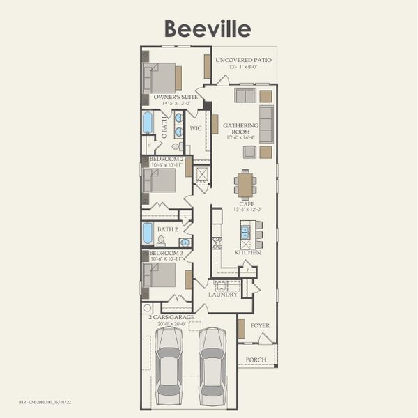 Image 17 representing the Beeville by Centex in Sunfield, Buda, TX.