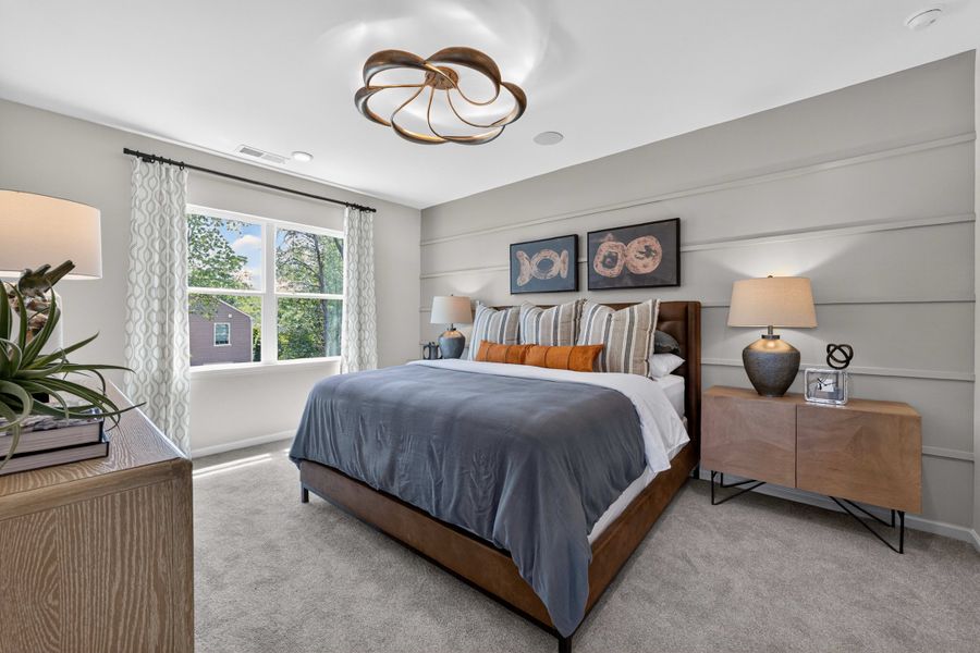 Representative furnished interior of a home built from the Hanover by Tri Pointe Homes in Amplitude, Charlotte (Image 18).
