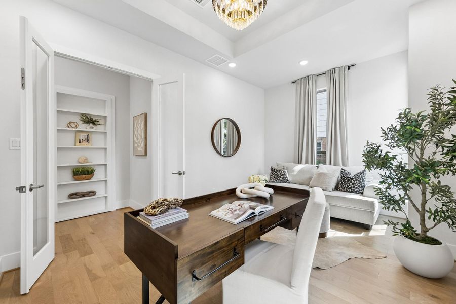 Furnished interior view inside a new home in , Houston (Image 39).