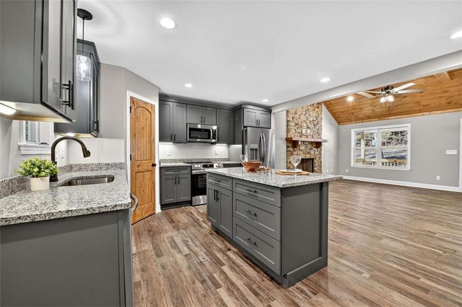 Furnished interior view inside a new home in , Ellijay (Image 3).