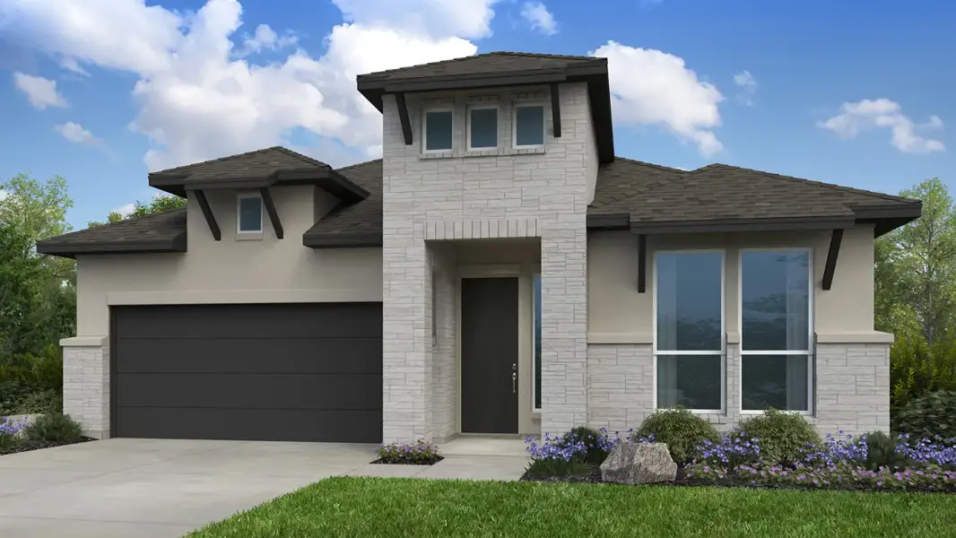 Representative exterior photo of a completed home built from the Burnet by Taylor Morrison in Eastwood, Manor, TX (Image 18).