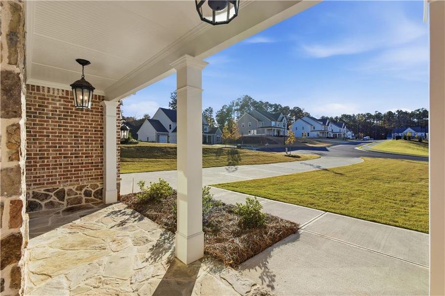 Exterior details and patio area of a home in Ford Landing, Acworth (Image 30).
