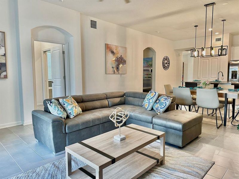 Furnished interior view inside a new home in , Davenport (Image 6).