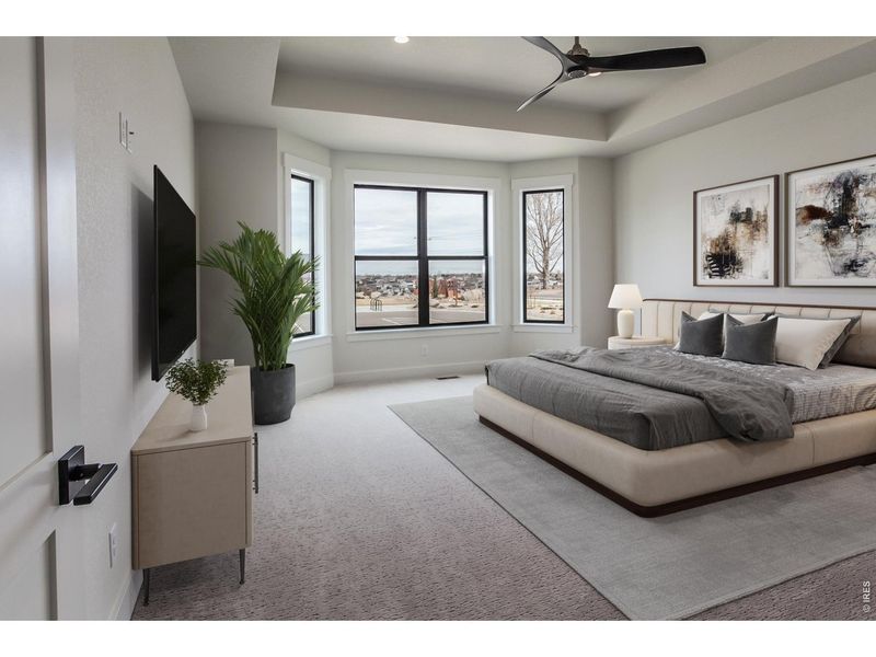 Furnished interior view inside a new home in Harvest Ridge, Berthoud (Image 17).