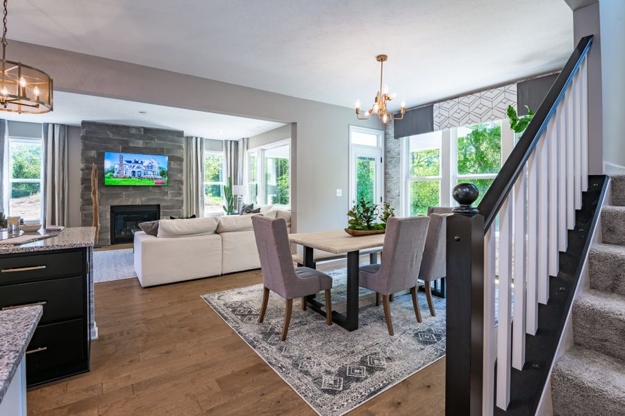 Furnished interior view inside a new home in Bridle Run, Louisville (Image 23). Furnished interior view inside a new home in Bridle Run, Louisville (Image 23).