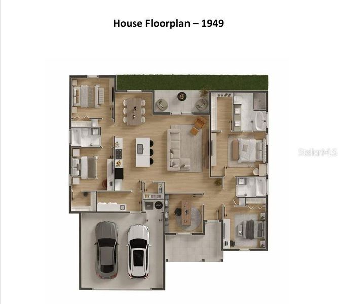 2D floor plan layout of this home in , Ocala, FL (Image 4).