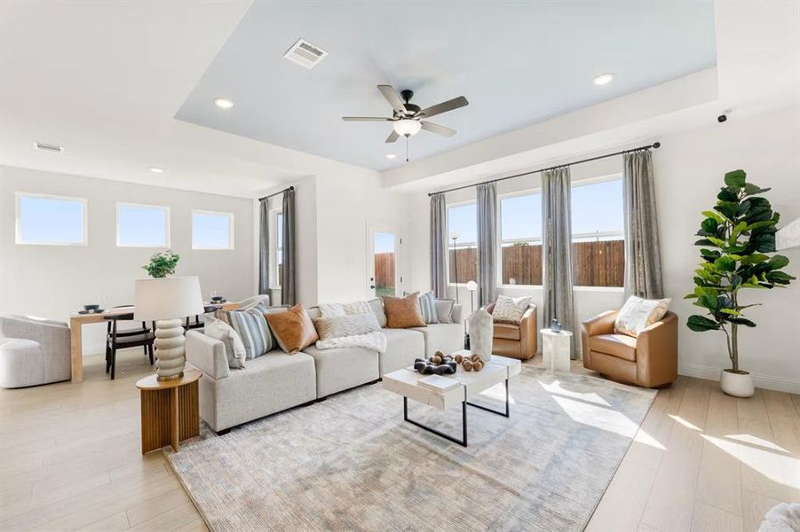 Furnished interior view inside a new home in Meadow Ridge Estates, Josephine (Image 10). Furnished interior view inside a new home in Meadow Ridge Estates, Josephine (Image 10).