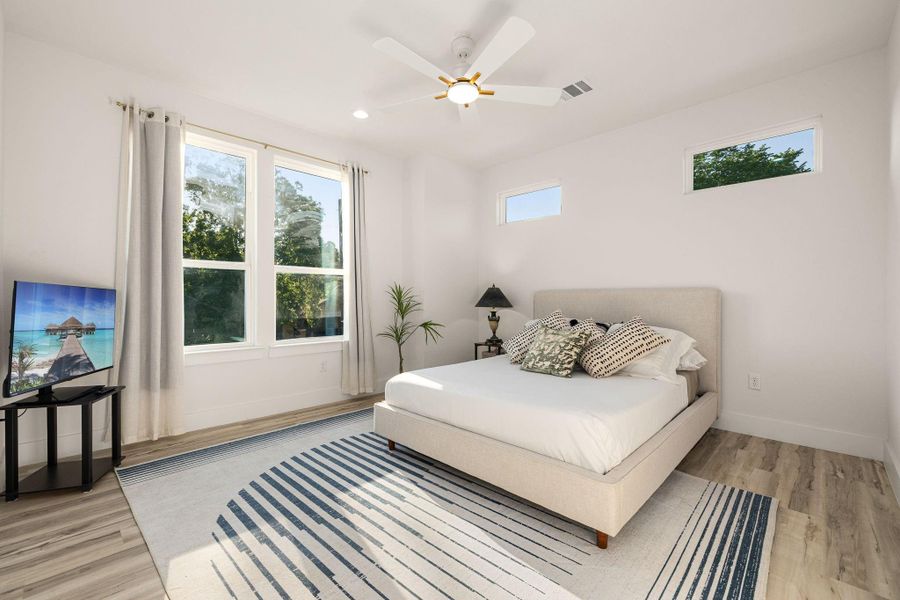 Furnished interior view inside a new home in , Houston (Image 15).