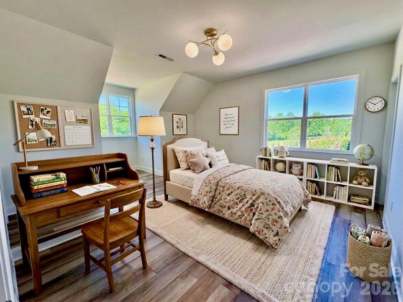 Furnished interior view inside a new home in , Hickory (Image 25).