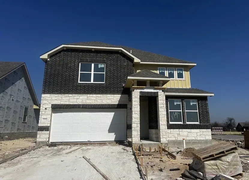 In-progress construction of a new home in Patterson Ranch, Georgetown, TX (Image 4). In-progress construction of a new home in Patterson Ranch, Georgetown, TX (Image 4).