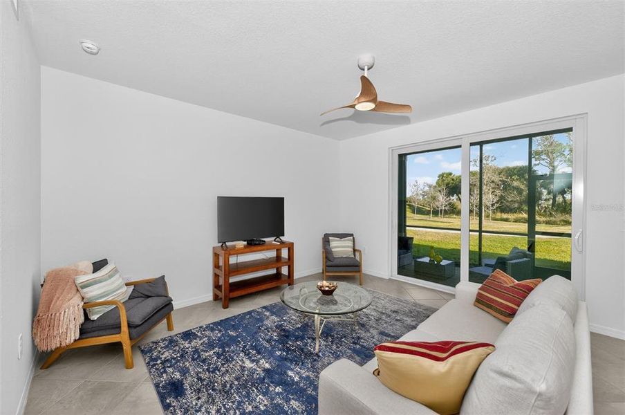Furnished interior view inside a new home in Wellen Park Golf & Country Club, Venice (Image 35).