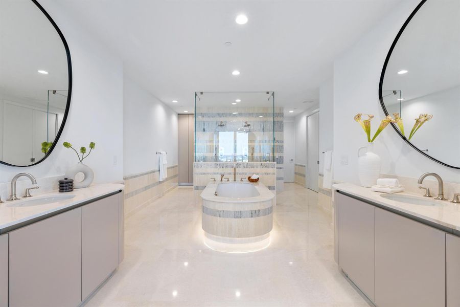 Furnished interior view inside a new home in , West Palm Beach (Image 38).