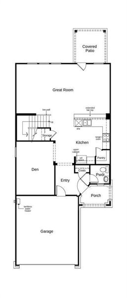 This floor plan features 3 bedrooms, 2 full baths, 1 half bath and over 2,400 square feet of living space.