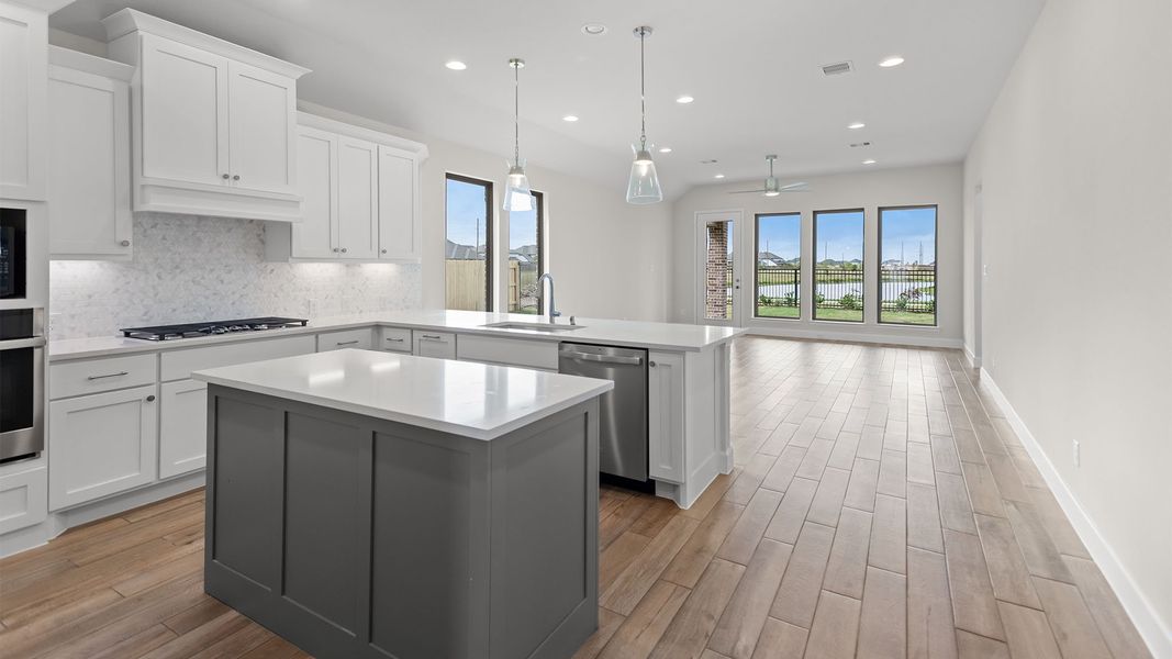 Furnished interior view inside a new home in Elyson, Katy (Image 6).