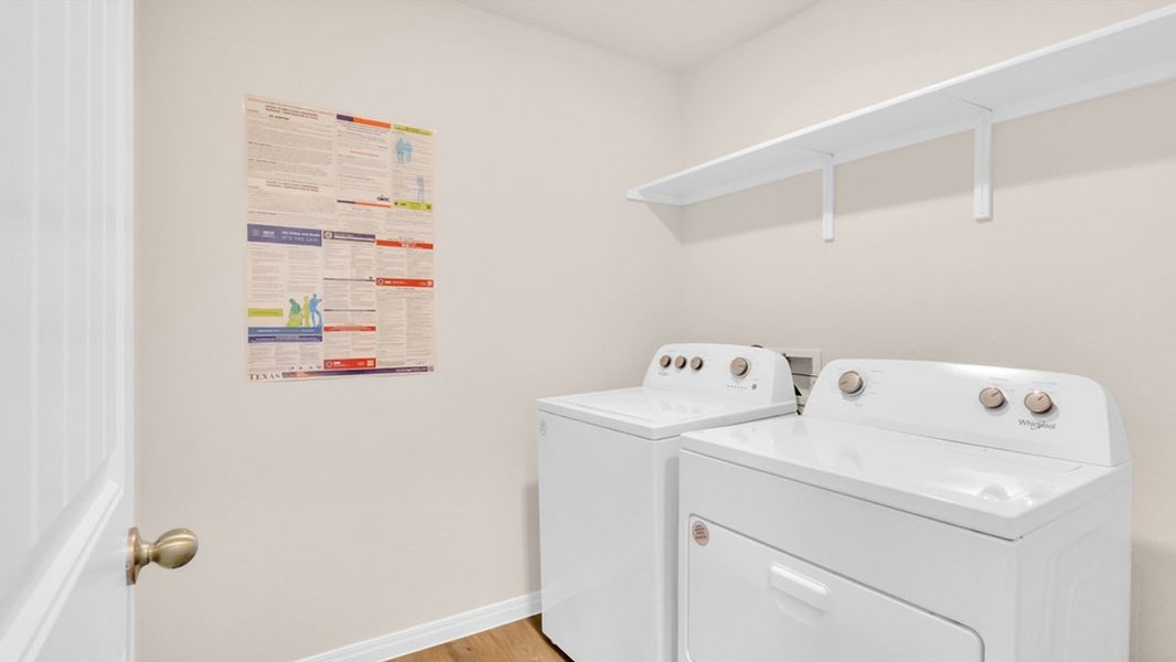 Representative furnished interior of a home built from the The Irvine by D.R. Horton in Monarch Ranch, Manor (Image 24). Representative furnished interior of a home built from the The Irvine by D.R. Horton in Monarch Ranch, Manor (Image 24).