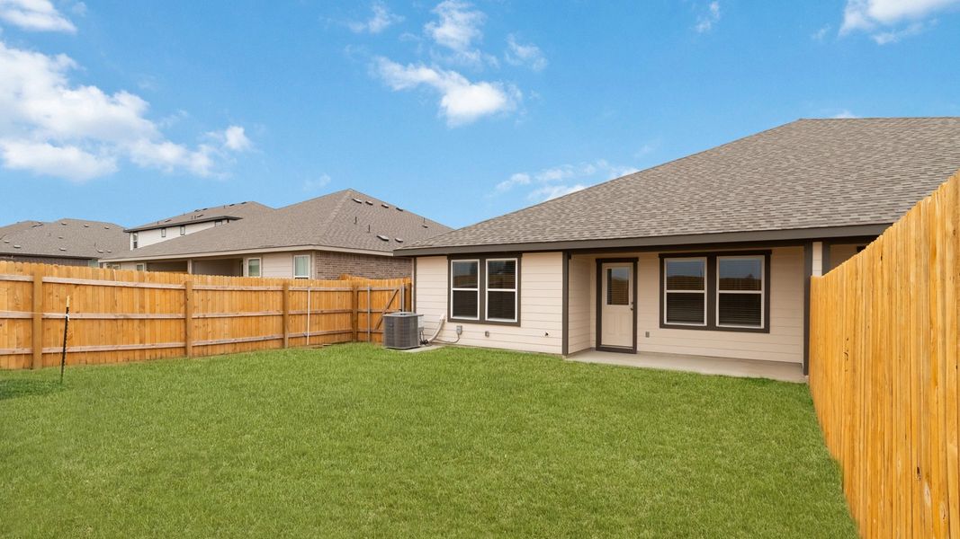 Exterior details and patio area of a home in Palomino, Manor (Image 18). Exterior details and patio area of a home in Palomino, Manor (Image 18).