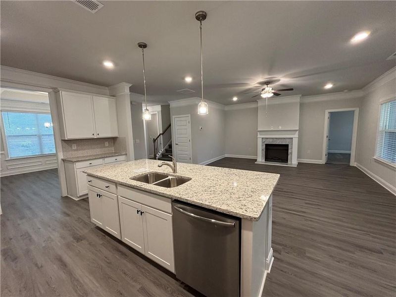 Furnished interior view inside a new home in Tuscany Hills, Douglasville (Image 6). Furnished interior view inside a new home in Tuscany Hills, Douglasville (Image 6).