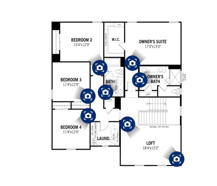 2D floor plan layout of this home in Landmarke, San Tan Valley, AZ (Image 4). 2D floor plan layout of this home in Landmarke, San Tan Valley, AZ (Image 4).