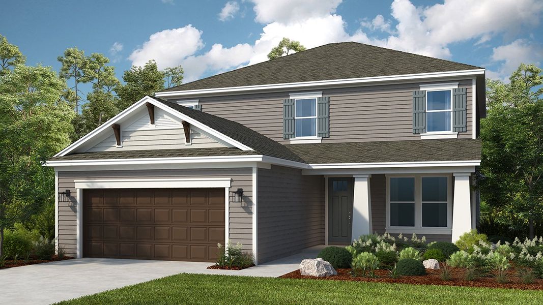 Front exterior of a home in the Osprey Cove community, located in St. Marys, GA (Image 16).