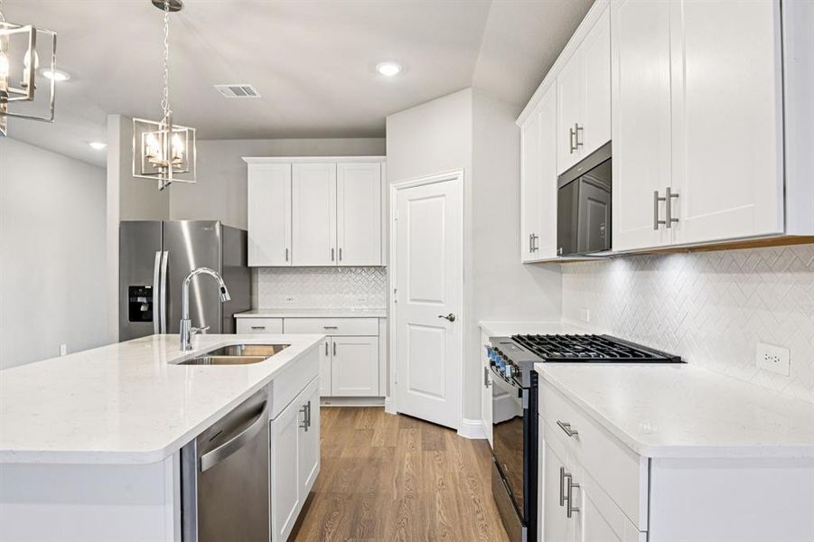 Furnished interior view inside a new home in Lakehaven - Signature Series, Farmersville (Image 18). Furnished interior view inside a new home in Lakehaven - Signature Series, Farmersville (Image 18).