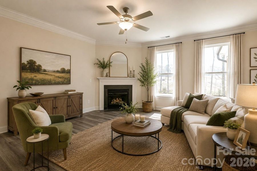 Furnished interior view inside a new home in , Mill Spring (Image 9). Furnished interior view inside a new home in , Mill Spring (Image 9).