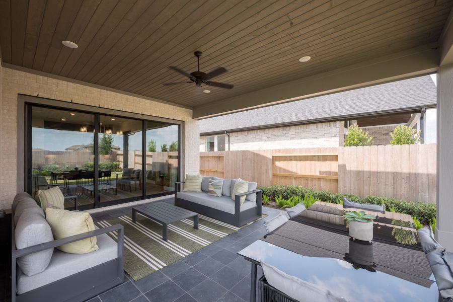 Representative exterior details of a home built from the Barnhart by Tri Pointe Homes in Pecan Ridge, Fulshear (Image 26). Representative exterior details of a home built from the Barnhart by Tri Pointe Homes in Pecan Ridge, Fulshear (Image 26).