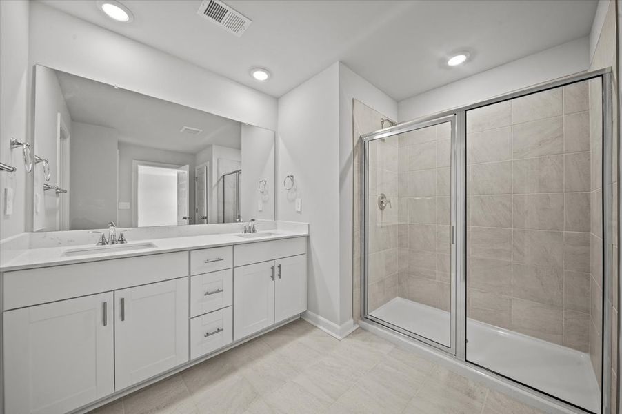 Furnished interior view inside a new home in Village at White Pine, Pendleton (Image 11).
