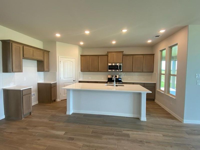 Furnished interior view inside a new home in Clear Sky Addition, Valley View (Image 7). Furnished interior view inside a new home in Clear Sky Addition, Valley View (Image 7).