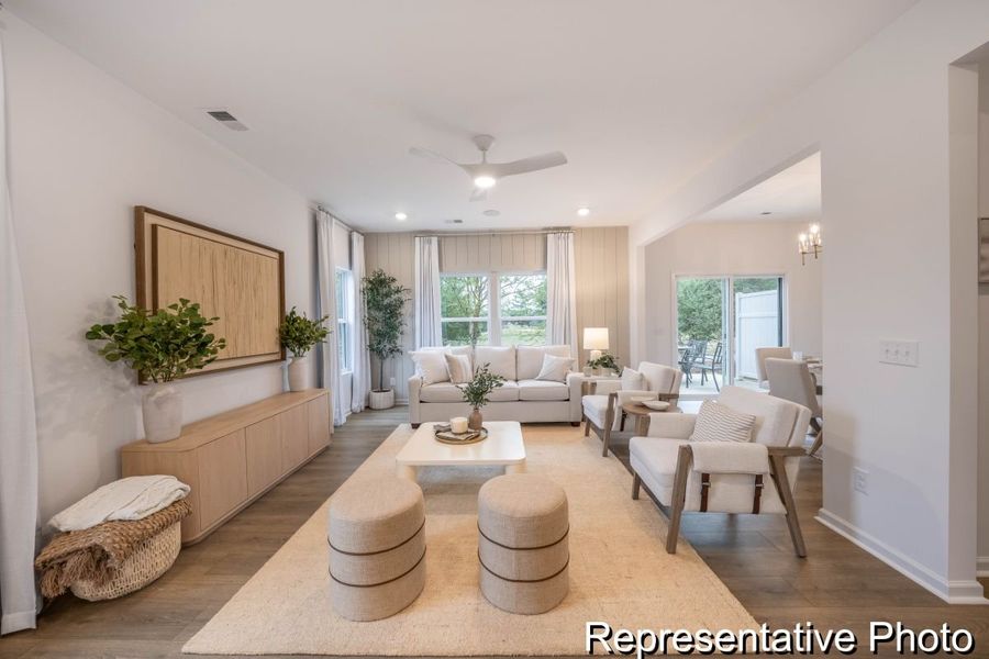Furnished interior view inside a new home in Covington Ridge Townhomes, Thomasville (Image 4).