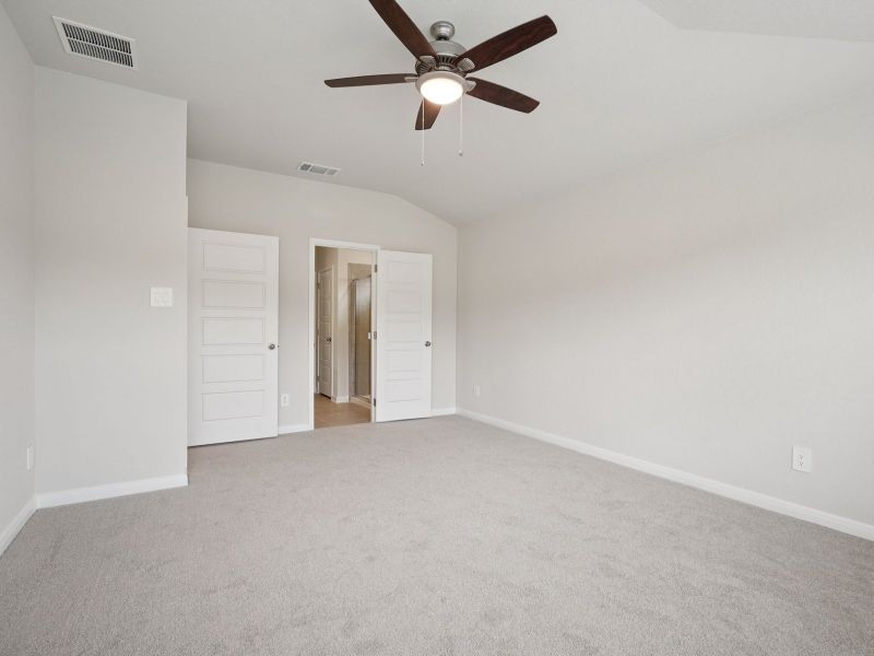 Primary suite in the Briscoe floorplan at a Meritage Homes community. Primary suite in the Briscoe floorplan at a Meritage Homes community.