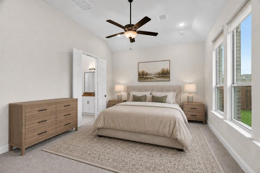 Furnished interior view inside a new home in Rockwood 65', Mansfield (Image 19).