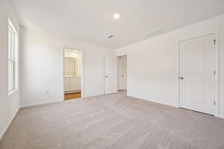 Spacious, unfurnished interior of a new home in Towns at Crescent Mills, Wilson's Mills (Image 26). Spacious, unfurnished interior of a new home in Towns at Crescent Mills, Wilson's Mills (Image 26).
