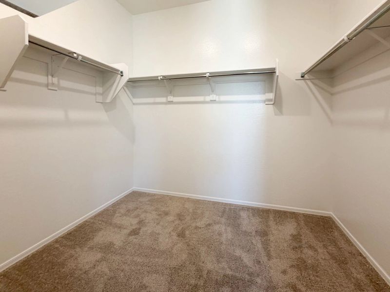 Primary walk in closet