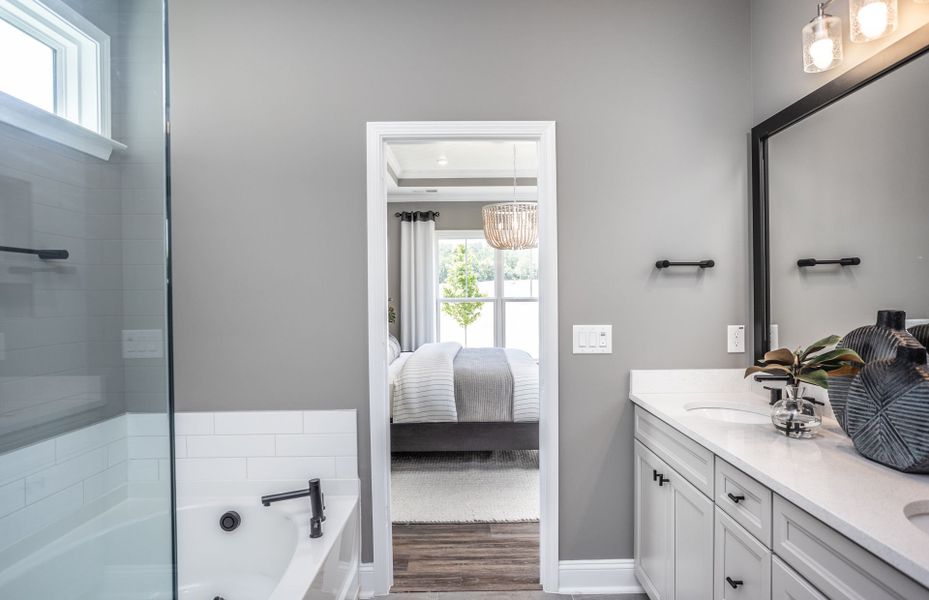 Furnished interior view inside a new home in Lewiston Meadows, Greensboro (Image 20).