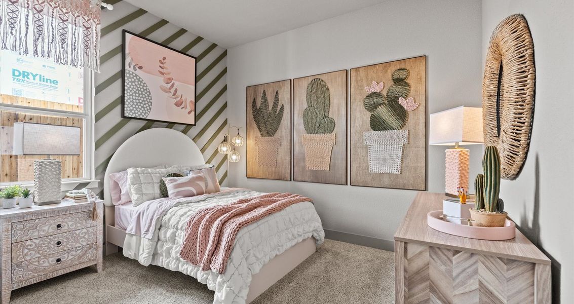 Representative furnished interior of a home built from the Malia by Chesmar Homes in Sunfield, Buda (Image 17).